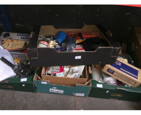 4 boxes of tools, mainly woodworking. 