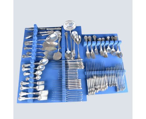 One Hundred Seventy (170) Piece Set Of Camusso (Peru) Colonial Sterling Flatware. This large set includes: 24 forks 8", 12 kn