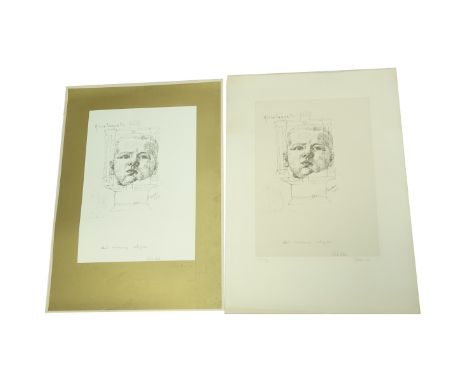 Michelangelo Pistoletto, Italian (b. 1933) Two (2) Silkscreen Prints. Lot includes: I Am The Third #5 1980, Edition 100, AP 1