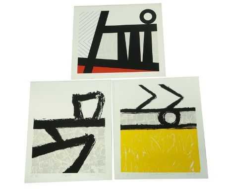 Ray Elman, American (b. 1955) Three (3) Serigraphs and collage. Lot includes: A Midsummer Nights Dream, 1980, Edition 160, AP