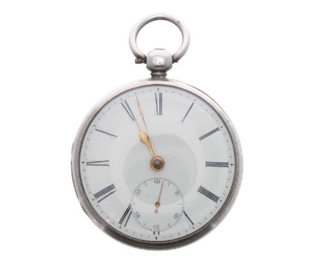 Victorian silver fusee lever pocket watch, London 1840, the movement signed Trendell, Reading, no. 29445 with engraved balanc