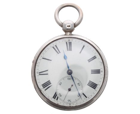 George IV silver fusee lever pocket watch, Chester 1823, the movement signed Hugh Moor, Bangor, 1824 and inscribed 'Detached 