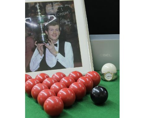 Owned and worn by six time world snooker champion and former world number one Steve Davis - Ebel Wave stainless steel and gol