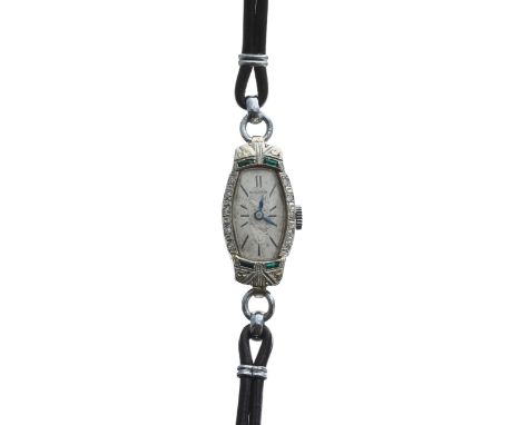 Blancpain 18k diamond and gem set lady's cocktail watch, signed dial with hour markers, blued steel hands, diamond and gem se