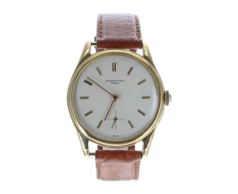 Audemars Piguet, Genéve 18k gentleman's wristwatch, circa 1950, silvered dial with applied baton markers and subsidiary secon