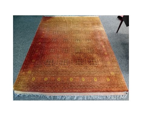 Large Bokhara Carpet with traditional design with rows of boteh [320x220cm]