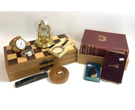 Mixed lot of collectables to include chess set, clock, books etc