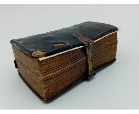 John Field ''Pearl'' Bible dating 1653/54.Contains Psalms, Old & New Testament.(Missing Front Page)