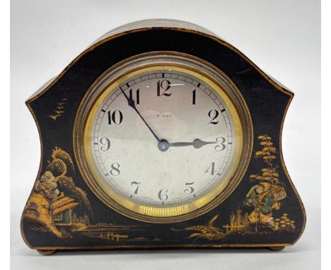 Antique Chinoiserie mantle clock withy French movement