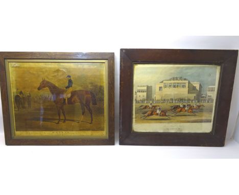 REEVE after POLLARD; 'Ascot Grandstand, The Coming In', coloured Print and another horse racing print 'Mundig, Winner of the 