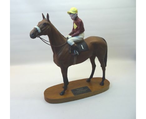 A Beswick Model of Red Rum with Brian Fletcher up, from the Connoisseur Horses Series, No. 2511. 