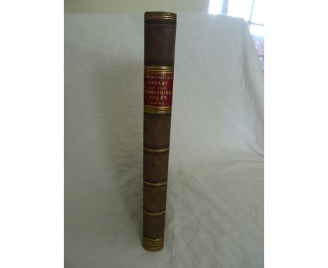Young, George, Rev. 'A Geological Survey of the Yorkshire Coast', 1828, second edition, R. Kirby Whitby, half bound in leathe