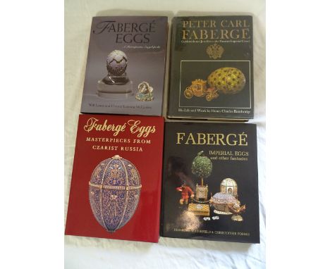 Another box of books relating to the work of Carl Fabergé.  (from the collection of the late Richard Moore)  