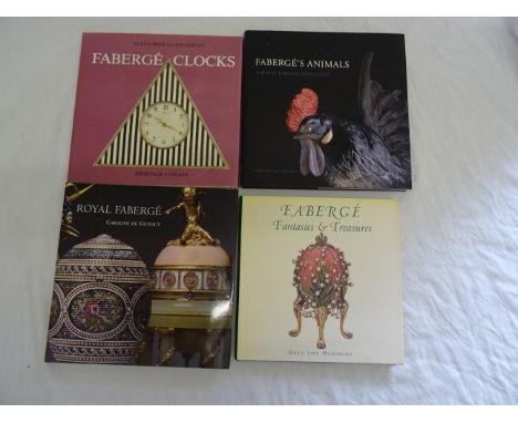 A box of books relating to the work of Carl Fabergé.  (from the collection of the late Richard Moore)  
