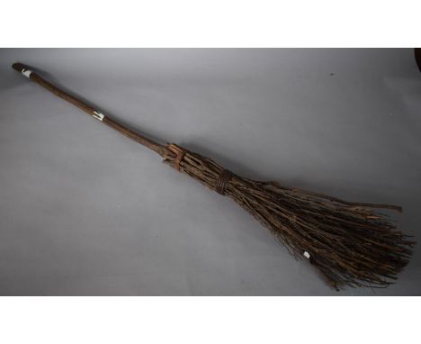 A Vintage Besom Broom, 120cms Long 
