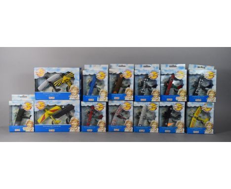 A Set of 13 Boxed Days Gone, 'Pioneers of Aviation', Die Cast Models of Vintage Aeroplanes 