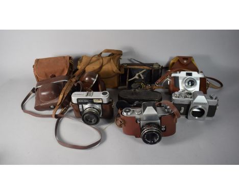 A Collection of 9 Various Vintage Cameras 