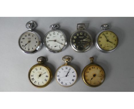 A Collection of Seven Vintage Pocket Watches (All in Need of Attention) to Include Westclox Scotty, Smiths, Ingersoll Etc. 