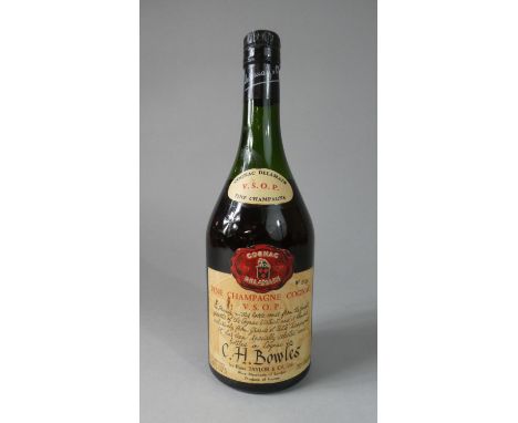 A Bottle of Cognac Delamain, No. 0126, Bottled for C.H. Bowles by Peter Taylor &amp; Co. 