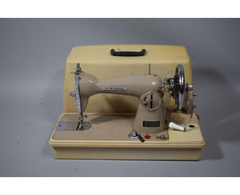 A Vintage New Home Manual Sewing Machine 