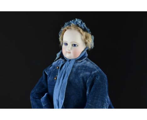 ANNOUNCE THE RED BOOK IS NO LONGER INCLUDED IN THIS LOTA rare French fashionable doll for the House of J. Terrène circa 1874,