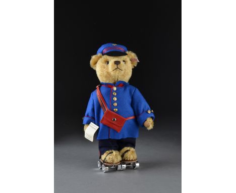 A Steiff Limited Edition Exclusive for Post Museums Shop Wilhelm der Berliner Telegrammbote, 1488 of 1500, in original box wi