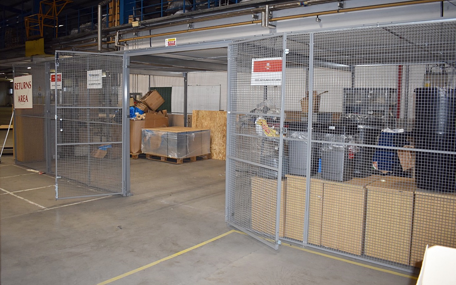 1 x Security Cage Enclosure For Warehouses - Ideal For Storing High ...