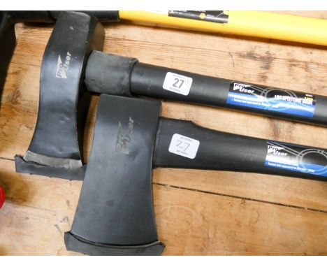 New heavy duty 4lb felling axe and 2.7kg log splitting axe