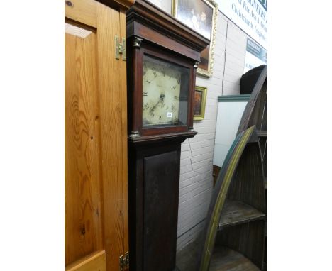 An oak cased 30 hour long cased clock 