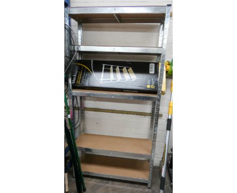 A new 1.78 metre bolt less 5 tier galvanized shelving unit carries up to 130kgs per shelf  