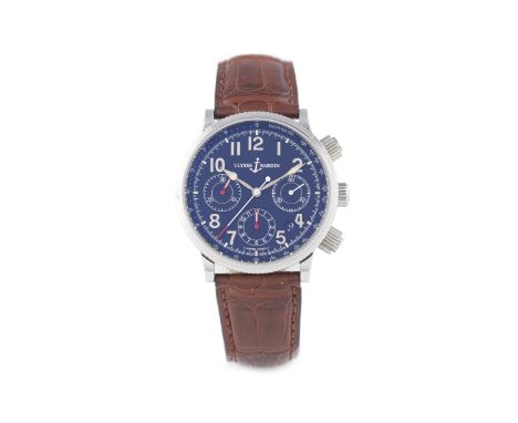 Ulysse NardinMarine Chronograph model, edição limitada com o nº 0221. Automatic mechanical movement (ETA 2892) with chronogra