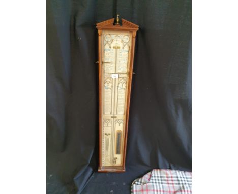 Large Admiral Fitzroy Barometer With Atmopheric Tester 