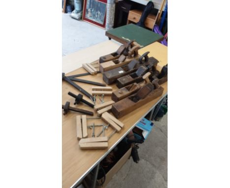 Large selection of wood working tools. 
