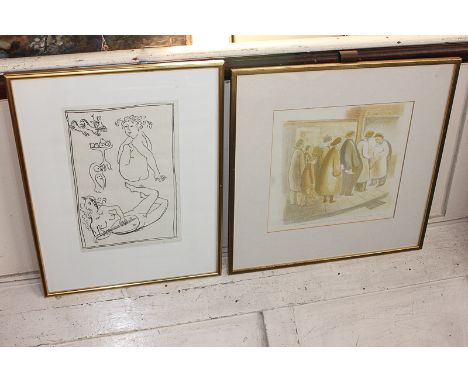 Eric James Mellon (1925-2014), classical nudes, limited edition print, signed in pencil and dated 1978, 30cm by 20cm, and ano