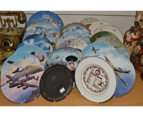 A set of six Royal Worcester  The Dambusters Limited Edition plates;  a set of six Royal Doulton D Day Landing collectors pla