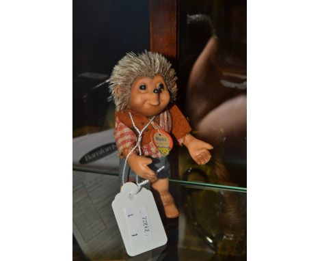 A Steiff Hedgehog, Macki, with label