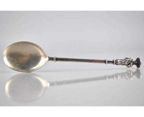 A Silver Spoon with Apostle Finial by Haseler Brothers, London Hallmark, 17cms Long, 41gms 