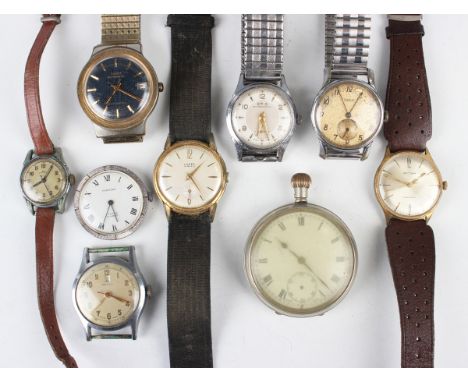 A Tudor chrome plated metal and steel backed gentleman's wristwatch, the signed dial with Arabic hours, subsidiary seconds an