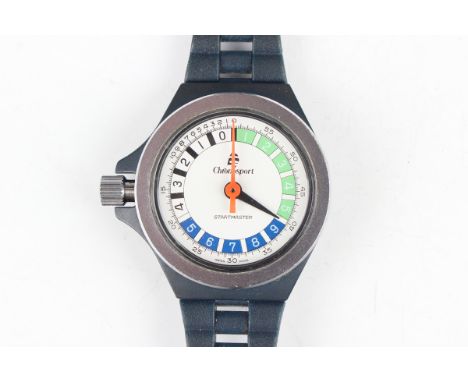 A Chronosport Startmaster Yacht Timer gentleman's wristwatch, model 433, with signed dial and Noryl case, case width 5cm, on 