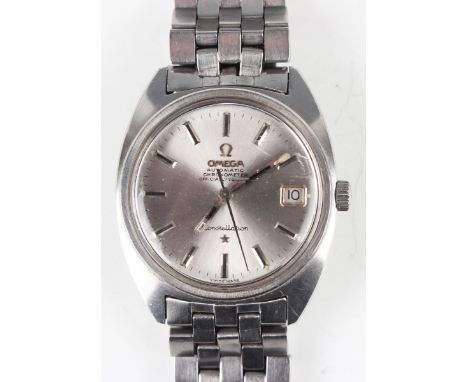 An Omega Constellation Automatic chronometer steel cased gentleman's bracelet wristwatch, circa 1970, the signed jewelled 564
