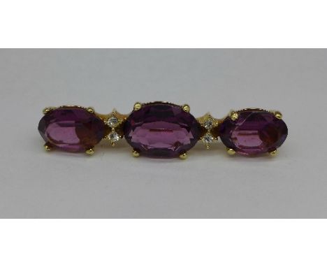 A Christian Dior stone set brooch, 58mm