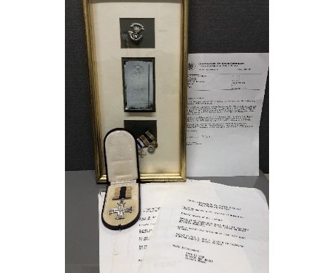 1ST WORLD WAR MILITARY CROSS AWARDED TO LT L A JOSCELYNE SOMERSET LIGHT INFANTRY  INSCRIBED LANGEMARK 16TH OF AUGUST WITH SUB