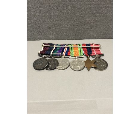 GROUP OF 6 MEDALS BRITISH EMPIRE MEDAL FOR MERITORIOUS SERVICE GENERAL SERVICE MEDAL BAR MALAYA AND LONG SERVICE GOOD CONDUCT