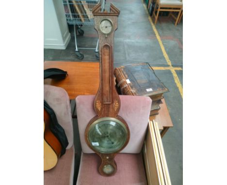 Edwardian inlaid barometer as seen 