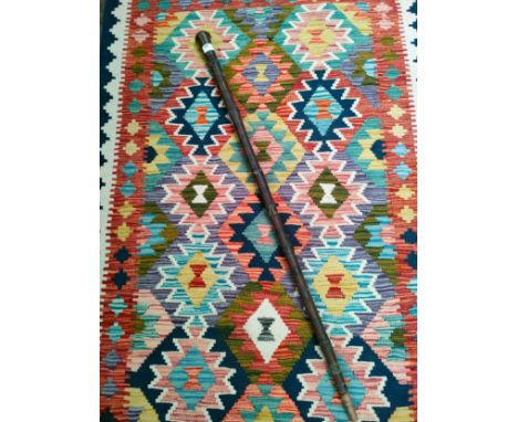 Large 1900s walking cain presented to V R Bromage alipore august 1912 . 