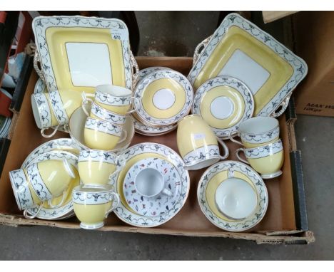 Early Milo Fenton's tea service together with odd cup and saucer 