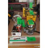 (lot) of tools (routers, saws, sanders, etc)