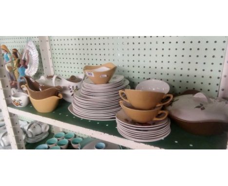 SHELF OF STYLISH MID WINTER DINNER &amp; TEA WARE