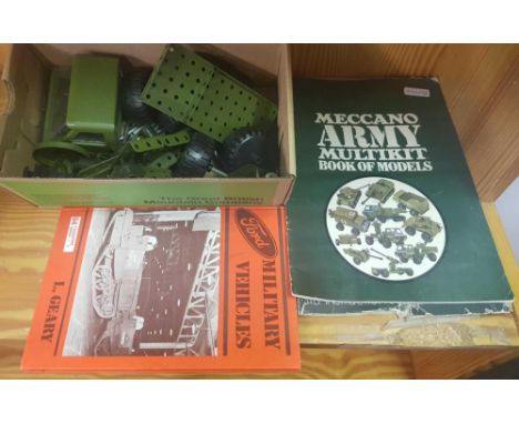ARMY TRUCK MECCANO SET WITH SOME MAGAZINES