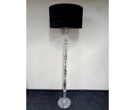 A high quality Bella Figura crystal floor lamp with shade